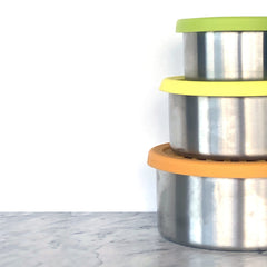 GREEN ESSENTIALS - SILI-STEEL POTS – NESTING SET OF 3