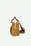 Small backpack golden + inventor green + flowerfield green- Sticky Lemon