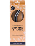 EVER-ECO STAINLESS STEEL STRAWS BENT 2 PACK