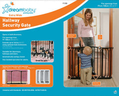 Dreambaby Hallway Safety Gate Barrier Baby Pet Child White or Black