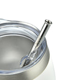 Cheeki Blue Insulated Wine Tumblers with straw 220ml