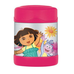 Thermos - 290ml - Insulated Stainless Steel Food Jar - Funtainer, Pink Dora the Explorer