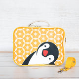 ORGANIC COTTON INSULATED LUNCH BAG – PENGUIN