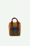 Small backpack golden + inventor green + flowerfield green- Sticky Lemon