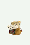Small backpack golden + inventor green + flowerfield green- Sticky Lemon